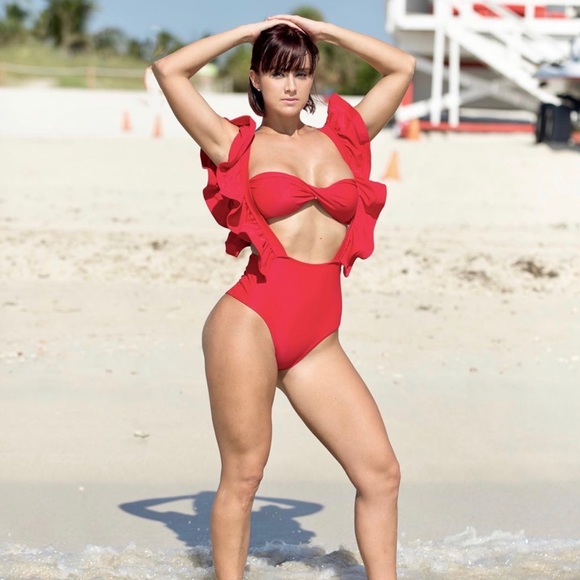 Red Bathing suit - Picture 2 of 3